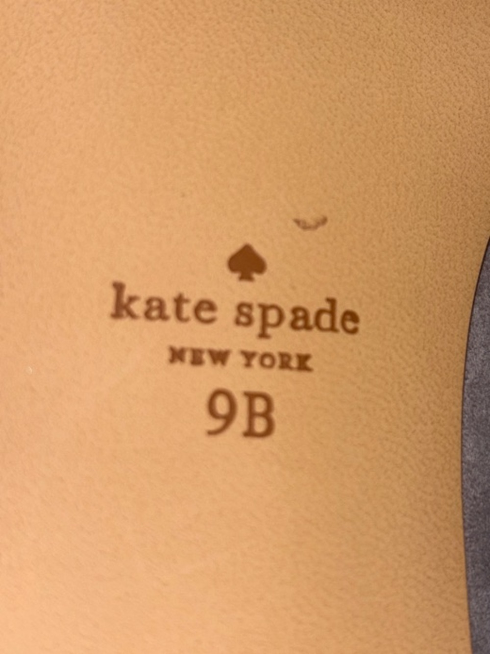 kate spade Gray Suede Slip-On Loafers with Gold Logo - Picture 9 of 12